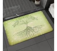 DALEXHM Alfombrilla de baño de Microfibra Alfombrilla para pies Alfombra de baño Super Absorbente Alfombra de baño,Árbol de la Vida, Las raíces en el Suelo reflejan la misteriosa sabiduría de,40x60cm