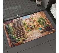 DALEXHM Alfombrilla de baño de Microfibra Alfombrilla para pies Alfombra de baño Super Absorbente Alfombra de baño,Pueblo Civita di Bagnoregio en Italia - Fondo de Arquitectura,60x100cm