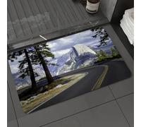 DALEXHM Alfombrilla de baño de Microfibra Alfombrilla para pies Alfombra de baño Super Absorbente Alfombra de baño,Viaje por Carretera al Parque Nacional Yosemite de El Capitán EE. UU.,50x80cm