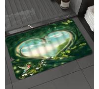 DALEXHM Alfombrilla de baño de Microfibra Alfombrilla para pies Alfombra de baño Super Absorbente Alfombra de baño,Fantasía, Magia, Bosque, país de Las Hadas, Cuento de Hadas, Selva, árboles,60x100cm