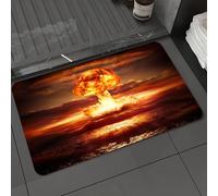 DALEXHM Alfombrilla de baño de Microfibra Alfombrilla para pies Alfombra de baño Super Absorbente Alfombra de baño,Potente explosión de una Bomba Nuclear en el océano. Guerra Nuclear. Alta re,40x60cm