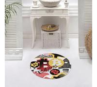 DALEXHM Alfombrilla de baño de Microfibra Alfombrilla para pies Alfombra de baño Super Absorbente Alfombra de baño,Símbolo de Moneda Digital Bitcoin, con un patrón Funky y sin Costuras, estil,60x60cm