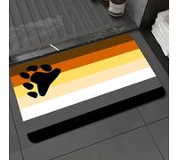 DALEXHM Alfombrilla de baño de Microfibra Alfombrilla para pies Alfombra de baño Super Absorbente Alfombra de baño,Señal de Sexo Gay Movimiento LGBTQ Oso Pareja LGBT Banner Formato Orgullo en,40x60cm