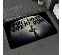 DALEXHM Alfombrilla de baño de Microfibra Alfombrilla para pies Alfombra de baño Super Absorbente Alfombra de baño,Sin Miedo a Nada, Citas motivacionales Modernas y Elegantes, tipografía de e,40x60cm