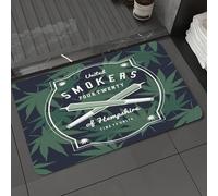 DALEXHM Alfombrilla de baño de Microfibra Alfombrilla para pies Alfombra de baño Super Absorbente Alfombra de baño,¿Fumas? - Señal Que lo prohíbe.,40x60cm