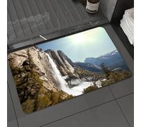 DALEXHM Alfombrilla de baño de Microfibra Alfombrilla para pies Alfombra de baño Super Absorbente Alfombra de baño,La Cascada Huai Mae Khamin es la Principal atracción del Parque Nacional de,50x80cm