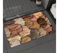 DALEXHM Alfombrilla de baño de microfibra Alfombrilla para pies Alfombra de baño Super Absorbente Alfombra de baño,Celebración del Mes de la Historia Negra, la diversidad y el orgullo de la c,60x100cm