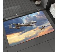 DALEXHM Alfombrilla de baño de Microfibra Alfombrilla para pies Alfombra de baño Super Absorbente Alfombra de baño,Avión, Misión de Mantenimiento de la Paz Jet Up tanacional,60x100cm