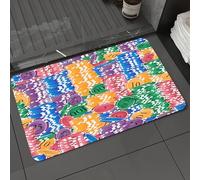 DALEXHM Alfombrilla de baño de Microfibra Alfombrilla para pies Alfombra de baño Super Absorbente Alfombra de baño,Patrón Vectorial sin Costuras. Montones infinitos de fichas de Casino de Col,40x60cm