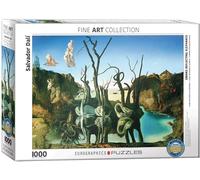 Dali Cisnes Reflectante Elefantes 1000pc Puzle Rompecabezas Por Eurographic