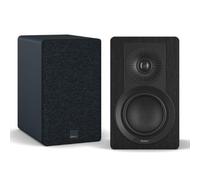 DALI KUPID Premium - Altavoces de estantería pasivos de alta fidelidad de 2 vías con woofer de 4,5 pulgadas y tweeter de 1 pulgada, incluye soporte de pared (par), color negro ceniza