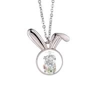 Dali Park Among Crowded Houses - Collar con colgante de conejo de China