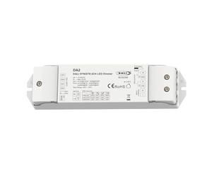 DALI - Regulador LED de 2 canales, regulable con botón NO, AC Push Dim, DALI-2, PWM, DT6 DT8 para tira LED monocolor CCT 12 V 24 V 36 V 48 V, 2 x 10 A @ 12 V/24 V, 2 x 8 A @ 36 V/48 V