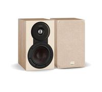 DALI SONIK 1 - Altavoz de estantería ultracompacto de 2 vías (par) con cúpula de tejido de 29 mm, membrana de fibra de madera Clarity Cone de 5¼″ y tecnología SMC, roble natural