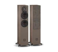 DALI SONIK 5 - Altavoces de pie delgados (par) con 2 altavoces de graves Clarity Cone de 5¼″, cúpula de tejido de 29 mm y tecnología SMC - Nogal