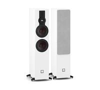 DALI SONIK 7 - Altavoces de pie premium (par) con 2 altavoces de graves Clarity Cone™ de 7″, tweeters híbridos y tecnología SMC™ - Blanco