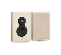 DALI SONIK ON-WALL - Altavoces de pared delgados (par) con cúpula de tejido de 29 mm, altavoz de graves Clarity Cone de 5¼″ con puerto SMC & Down-Firing Bass Reflex - Roble Natural