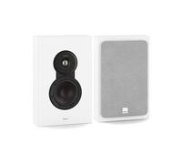 DALI SONIK ON-WALL - Altavoz de pared delgado (par) con cúpula de tejido de 29 mm, altavoz de graves Clarity Cone de 5¼″ con puerto SMC & Down-Firing Bass Reflex - Blanco