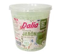Dalia Jabón verde artesano en escamas para el lavado de tejidos manual y lavadora. Pack 500 gramos