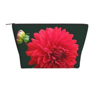 Dalia roja, Bolsa de artículos de tocador Bolsa de Maquillaje Bolsa de cosméticos Bolsa de artículos de tocador de Viaje portátil
