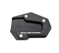 DALIDAK Compatible con Ducati Multistrada 950 1100 1200 1200S/GT 1260 S V4S V4 V2 V2S, soporte lateral for motocicleta, placa de soporte de extensión(Black-Multistrada)