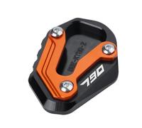 DALIDAK Compatible con KTM 890 Duke R Duke 790 Duke790 Duke890 2020-2023 2024 2025 CNC, soporte lateral for motocicleta, accesorios de almohadilla de extensión(790-Orange Black)