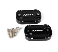 Dalidak Compatible con Yamaha NMAX 155 125 N-MAX 155 125 2015-2023 2024 2025. Tapa del depósito de combustible del freno delantero y trasero for motocicleta NMAX155 NMAX125.(Reservoir Caps-Black)