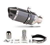 Dalidak Silenciador de escape hexagonal universal for motocicleta de 51 mm y 300 mm con DB Killer for FORZA300 400NK ZX25R GSXS125 R15 CB150R MT15(G)