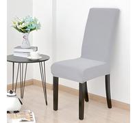 DALINA Textil - 4Fundas de Sillas de Comedor, Elásticas y Fina - Funda Asiento Silla Lisa, Desmontables Lavables Cubiertas para Sillas de Comedor Hotel Banquete de Boda