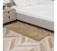 Dalina Textil - Alfombra De Baño Antideslizante,Alfombra de Pelo,Multifuncional,Alfombra Ducha Baño Cocina Puertas de Entrada Pasillo Dormitorio Salon Modernas,Suave, 50 x 120 cm, Café