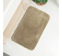 Dalina Textil - Alfombra De Baño Antideslizante,Alfombra de Pelo,Multifuncional,Alfombra Ducha Baño Cocina Puertas de Entrada Pasillo Dormitorio Salon Modernas,Suave, 50 x 80 cm, Café