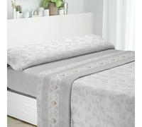 DALINA TEXTIL - Juego de Sábanas Coralina Cama 180-4 Piezas: Sabana Bajera Ajustable 180x190+25cm, Sabana Encimera y Funda Almohada - Invierno, Termica - 100% Poliéster