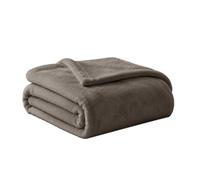 DALINA Textil - Manta para Sofá 160x220cm - Manta Cama 90, Sobrecama - Manta Terciopelo Ligera para Sofá, Cama, Viaje, Sala de Estar (MARRÓN Claro)