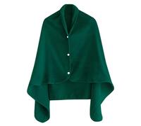 DALINA Textil - Manta Poncho de Invierno Frazada Forro Polar, Suave, cálida, Manta Capa con Botones acogedora Manta térmica, Manta Poncho Franela 100x140cm