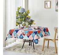 DALINA Textil - Mantel de Mesa Antimanchas Rectangular de Estampado Flamenco - Mantel Estampado Impermeable, Lavable, Poliéster (140x240 CM)