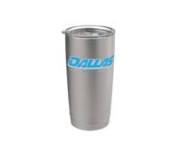 Dallas 1841 y2k Texas Vintage Inspired 90s Gen Z Frutiger Vaso térmico de acero inoxidable de doble pared