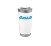 Dallas 1841 y2k Texas Vintage Inspired 90s Gen Z Frutiger Vaso térmico de acero inoxidable de doble pared