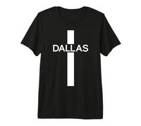 Dallas Cruz Cristiana Fe Religioso Jesús Minimalista Camiseta Premium