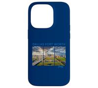 Dallas Fort Worth Texas Horizonte Arte DFW Cityscape Funkytown Carcasa para iPhone 14 Pro