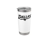 Dallas Streetwear 80s 90s 00s Vibes Throwback Texas Vaso térmico de acero inoxidable de doble pared