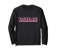 Dallas Texas Pink Cowgirl Vibe Vintage Inspired Girly Pretty Manga Larga