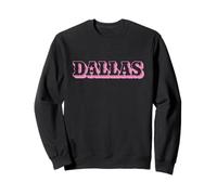 Dallas Texas Pink Cowgirl Vibe Vintage Inspired Girly Pretty Sudadera