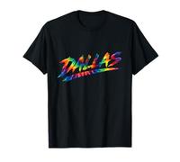 Dallas Tie Dye Streetwear 80s 90s Inspired Vibes Texas Camiseta