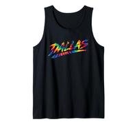 Dallas Tie Dye Streetwear 80s 90s Inspired Vibes Texas Camiseta sin Mangas