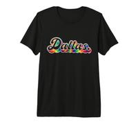 Dallas Tie Dye Vintage Inspired 60s 70s Throwback Retro Vibe Camiseta Premium