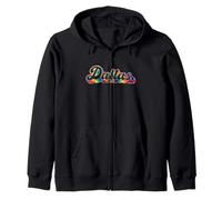 Dallas Tie Dye Vintage Inspired 60s 70s Throwback Retro Vibe Sudadera con Capucha