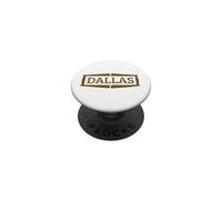 Dallas Vintage 60s Inspired Subtle Texas PopSockets PopGrip Adhesivo