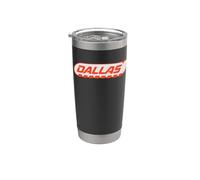 Dallas y2k Texas Vintage Inspired 90s Gen Z Frutiger Vibes Vaso térmico de acero inoxidable de doble pared
