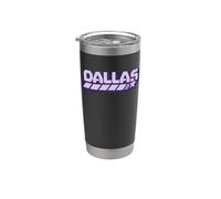 Dallas y2k Texas Vintage Inspired 90s Gen Z Frutiger Vibes Vaso térmico de acero inoxidable de doble pared