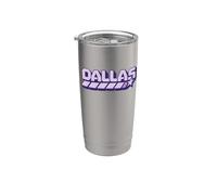 Dallas y2k Texas Vintage Inspired 90s Gen Z Frutiger Vibes Vaso térmico de acero inoxidable de doble pared